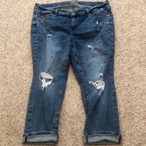 Torrid distressed Boyfriend Jeans, size 20 short length